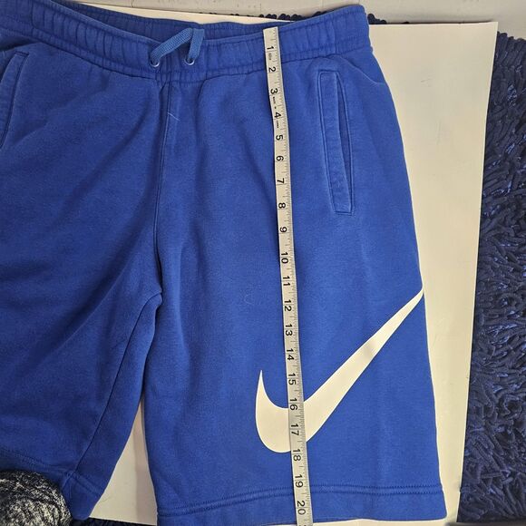 Mens Nike Blue Shorts Size Medium Sweatshirt Material  Athletic Gorp Core  Q0303 - Picture 6 of 10